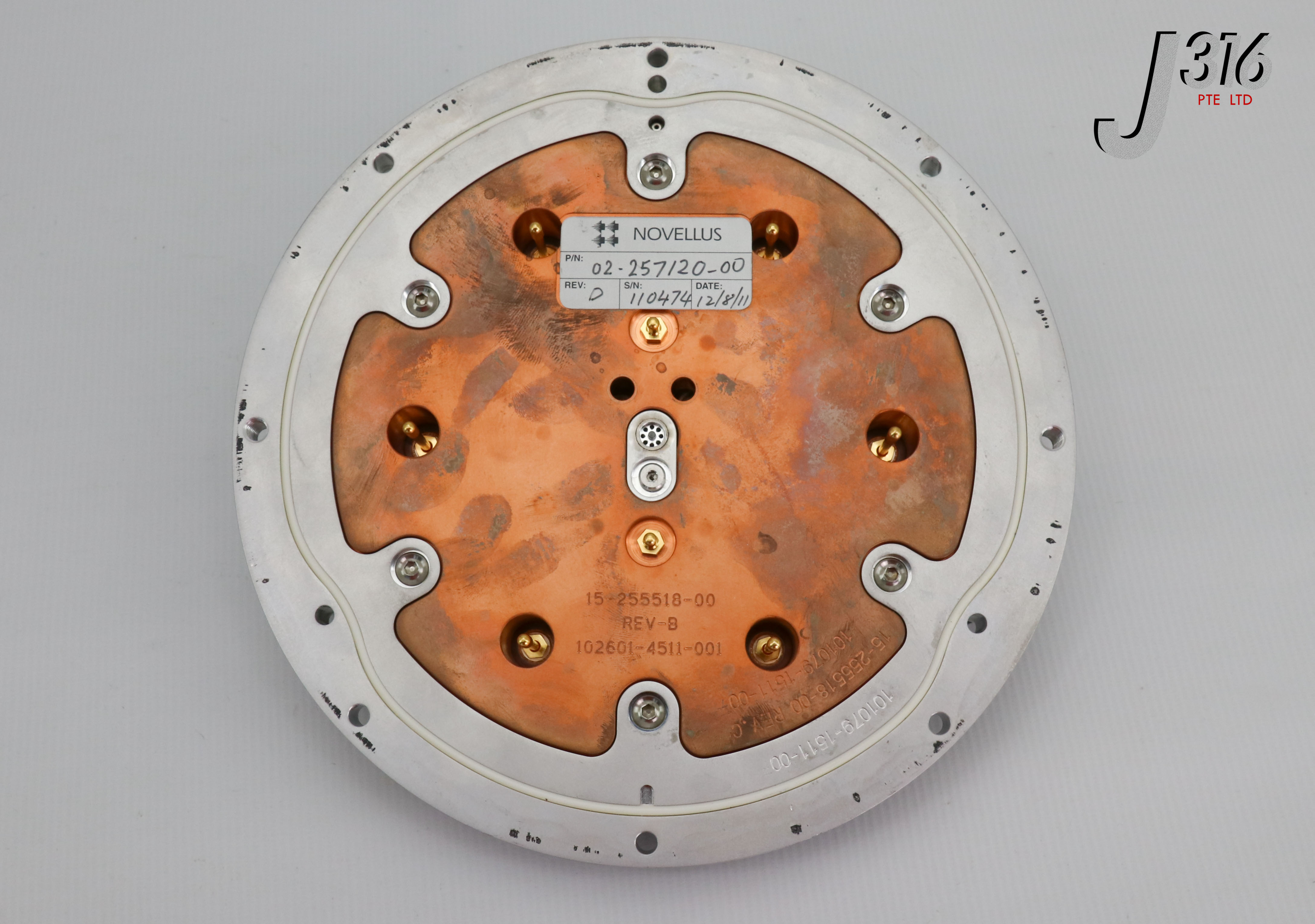 Dプライス 5847 NOVELLUS 200MM ELECTROSTATIC CHUCK 15-255518-00 02-257120-00